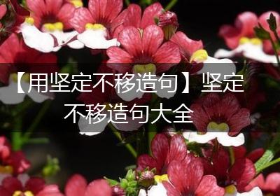 【用坚定不移造句】坚定不移造句大全
