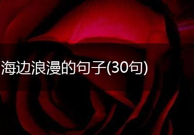 海边浪漫的句子(30句)