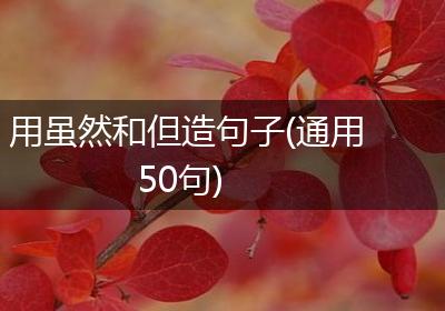 用虽然和但造句子(通用50句)