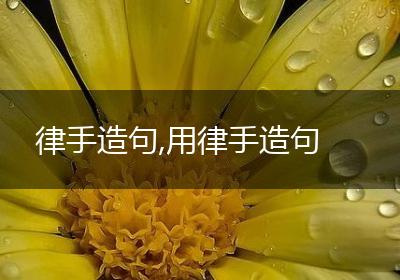 律手造句,用律手造句
