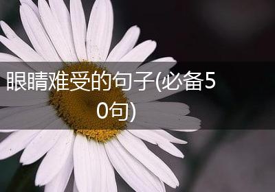 眼睛难受的句子(必备50句)