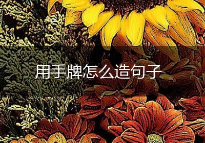 用手牌怎么造句子