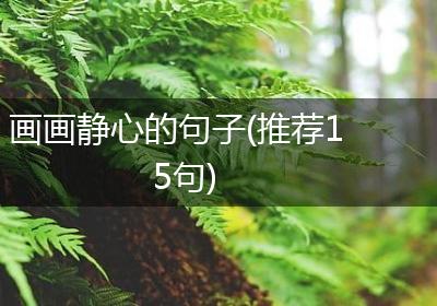 画画静心的句子(推荐15句)