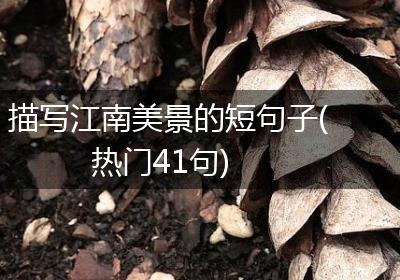 描写江南美景的短句子(热门41句)