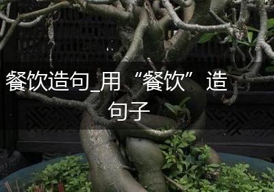 餐饮造句_用“餐饮”造句子