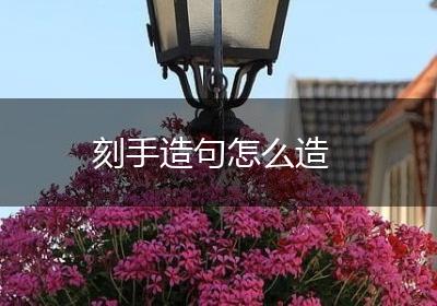 刻手造句怎么造