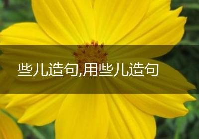 些儿造句,用些儿造句