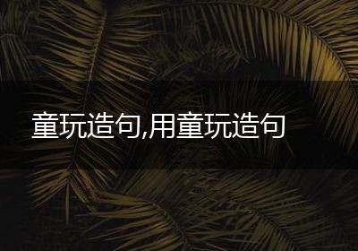 童玩造句,用童玩造句