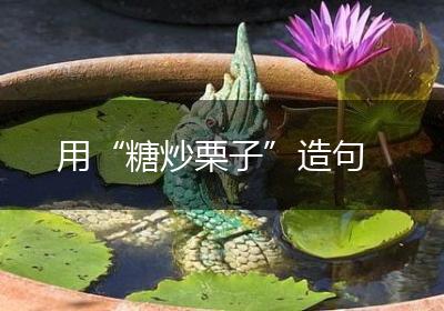 用“糖炒栗子”造句
