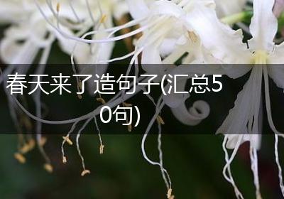春天来了造句子(汇总50句)