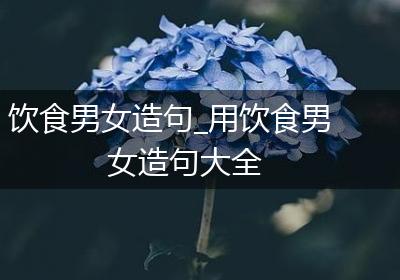 饮食男女造句_用饮食男女造句大全