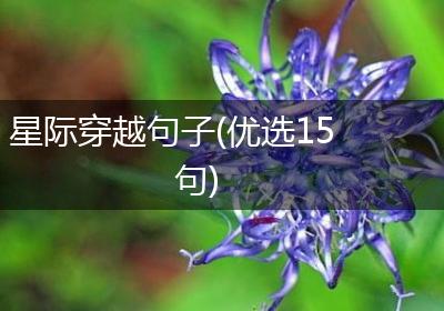 星际穿越句子(优选15句)