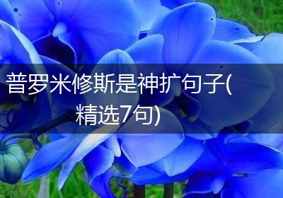 普罗米修斯是神扩句子(精选7句)
