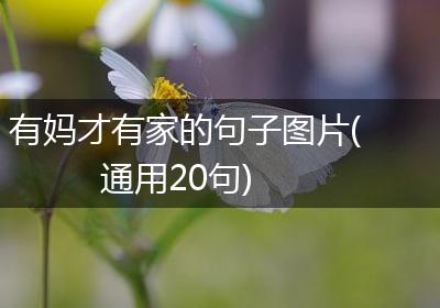 有妈才有家的句子图片(通用20句)