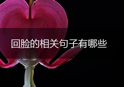 回脸的相关句子有哪些