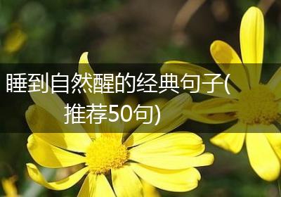 睡到自然醒的经典句子(推荐50句)