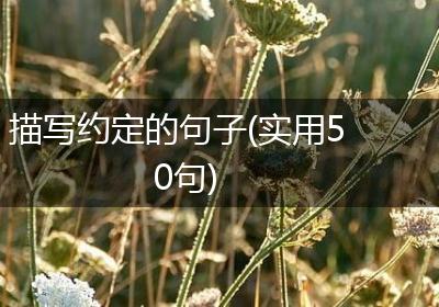 描写约定的句子(实用50句)