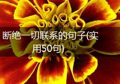 断绝一切联系的句子(实用50句)