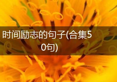 时间励志的句子(合集50句)