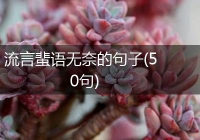 流言蜚语无奈的句子(50句)