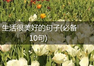 生活很美好的句子(必备10句)