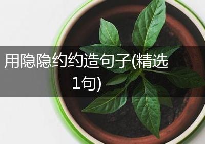 用隐隐约约造句子(精选1句)