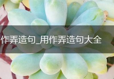 作弄造句_用作弄造句大全