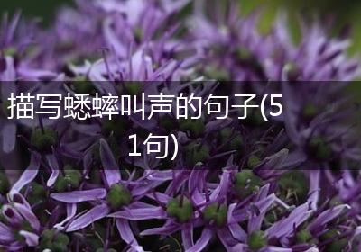 描写蟋蟀叫声的句子(51句)