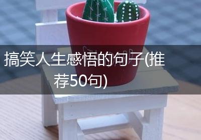 搞笑人生感悟的句子(推荐50句)