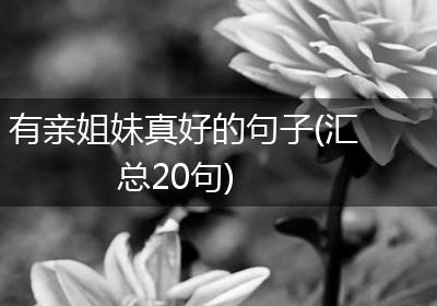 有亲姐妹真好的句子(汇总20句)