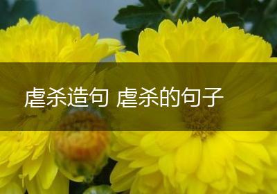 虐杀造句 虐杀的句子