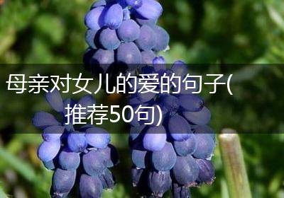 母亲对女儿的爱的句子(推荐50句)