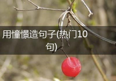 用憧憬造句子(热门10句)