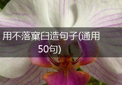 用不落窠臼造句子(通用50句)