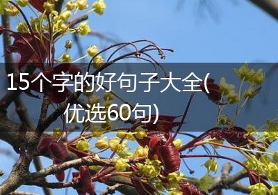 15个字的好句子大全(优选60句)