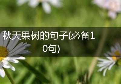 秋天果树的句子(必备10句)