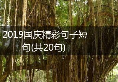2019国庆精彩句子短句(共20句)