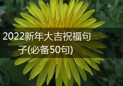 2022新年大吉祝福句子(必备50句)