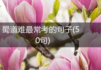 蜀道难最常考的句子(50句)