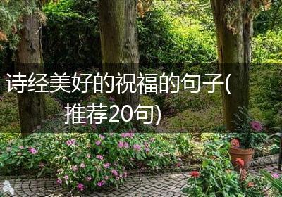 诗经美好的祝福的句子(推荐20句)