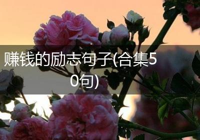 赚钱的励志句子(合集50句)