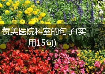 赞美医院科室的句子(实用15句)