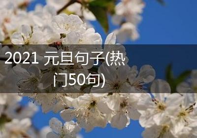 2021 元旦句子(热门50句)