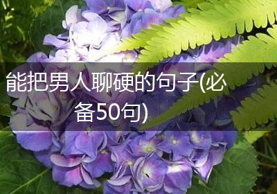 能把男人聊硬的句子(必备50句)