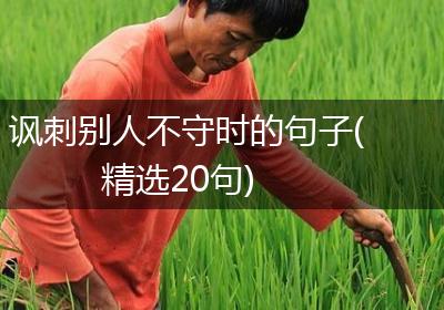 讽刺别人不守时的句子(精选20句)