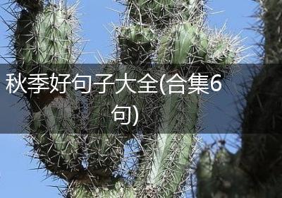秋季好句子大全(合集6句)