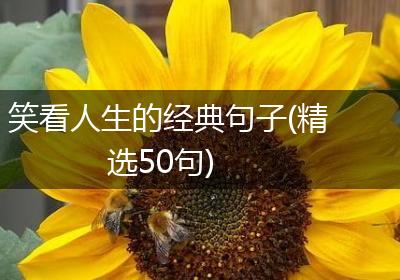 笑看人生的经典句子(精选50句)