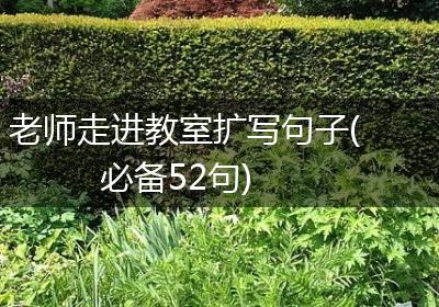 老师走进教室扩写句子(必备52句)