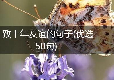 致十年友谊的句子(优选50句)