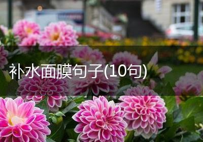 补水面膜句子(10句)
